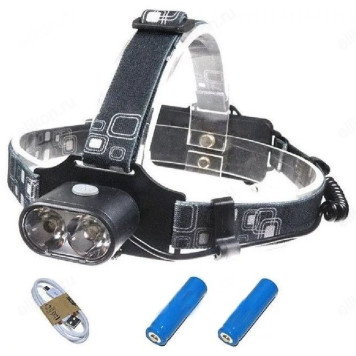 Фонарь налобный HL 05M 14LED МЕТАЛЛИК IN HOME