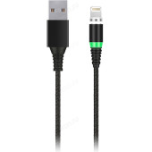 Кабель USB - 8pin 1м 2А (iK-510mt-2) магнитный отсоединяющийся наконечник