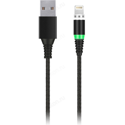 Кабель USB - 8pin 1м 2А (iK-510mt-2) магнитный отсоединяющийся наконечник