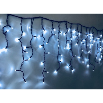 Гирлянда уличная Бахрома SIC-120WW белая IP60