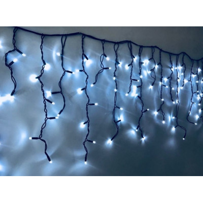 Гирлянда уличная Бахрома SIC-120WW белая IP60