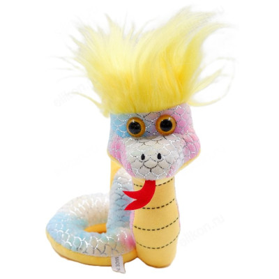 Игрушка мягкая Змея 20см ИЗ/20-1