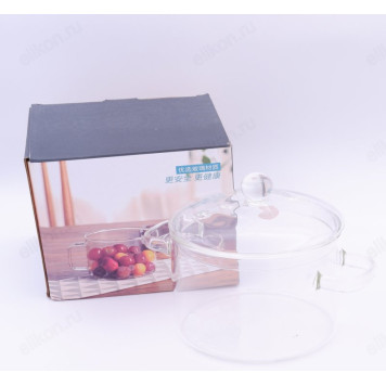 Кастрюля стекло 1,3л артSJ147-1