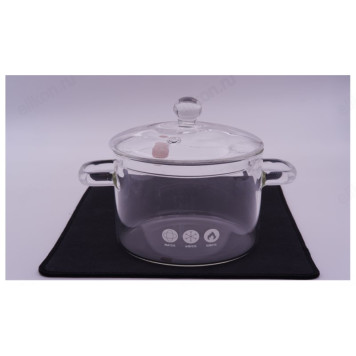 Кастрюля стекло 1,3л артSJ147-2