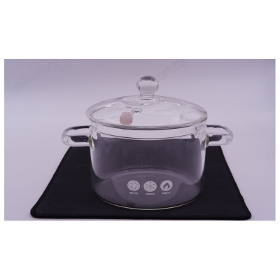 Кастрюля стекло 1,3л артSJ147-2