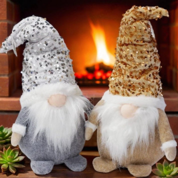 Сувенир Гном светящ. нос JFY-5514-1