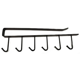 Кронштейн на полку с крючками металл