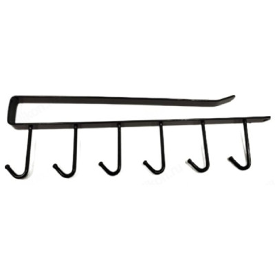 Кронштейн на полку с крючками металл