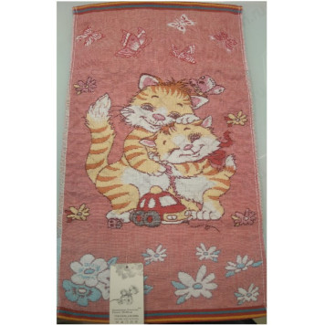 Полотенце льняное Кошки-1