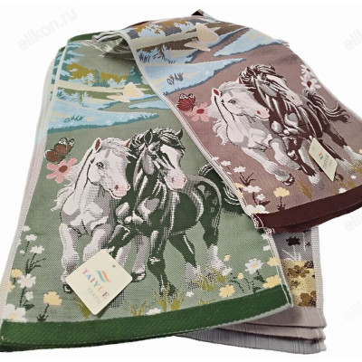 Полотенце льняное Кошки-1