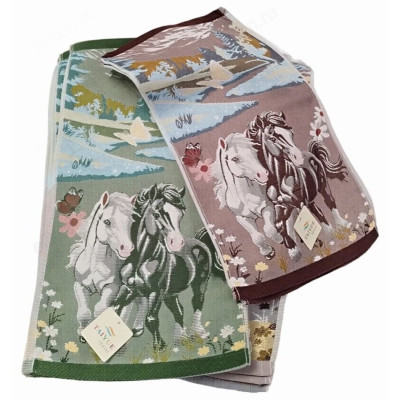 Полотенце льняное Кошки