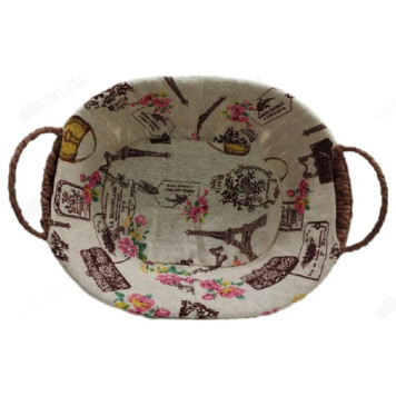 Корзина интерьерная овал 21*27см К/155883-1