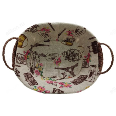 Корзина интерьерная овал 21*27см К/155883-1