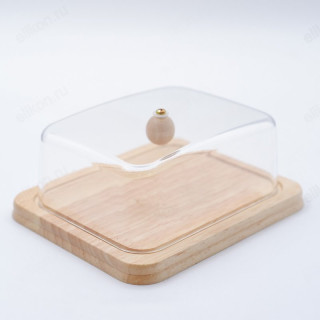 Масленка дерево/пластик К6199/К6200-3