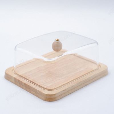 Масленка дерево/пластик К6199/К6200-4