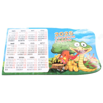 Сувенир магнит календарь K/9-14 2025г Змея