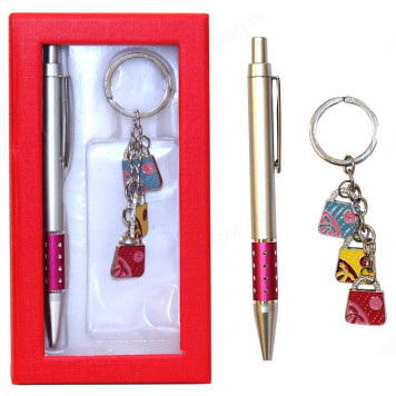 Набор подарочный ручка, брелок Сумка Р-14, Кбр486с