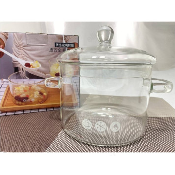 Кастрюля стекло 1,5л-2