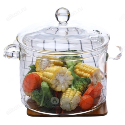 Кастрюля стекло 1,9л-1