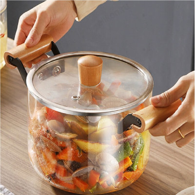 Кастрюля стекло 4,5л