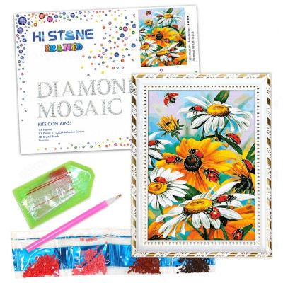 Мозаика алмазная KHD1-10219 Ромашки