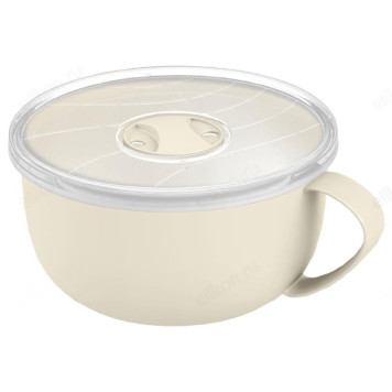 Контейнер-кружка для бульона с клапаном 0,5л №138 бежевый