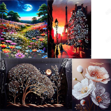 Картина с Кристаллами КК39/29-1