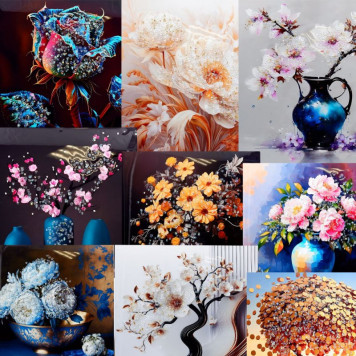 Картина с Кристаллами КК39/39 39*39-1