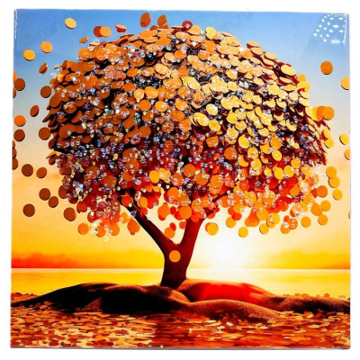 Картина с Кристаллами КК39/39 39*39-11