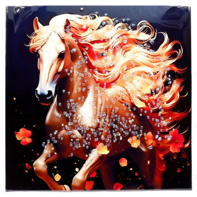 Картина с Кристаллами КК39/39 39*39-15