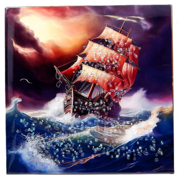 Картина с Кристаллами КК39/39 39*39-4