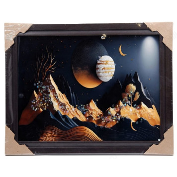 Картина с Кристаллами 52*36 КК-52/36 рамка 507