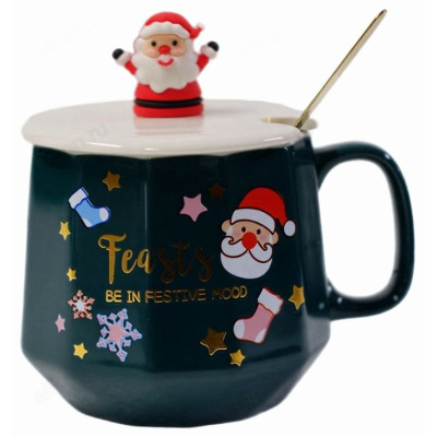 Кружка с крышкой и ложкой ККЛ-300 300мл-1