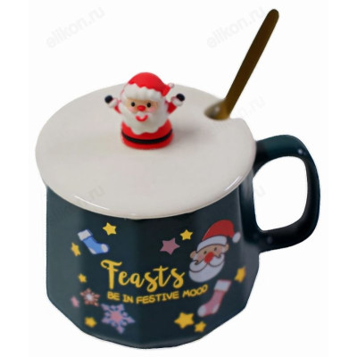 Кружка с крышкой и ложкой ККЛ-300 300мл-2