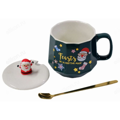 Кружка с крышкой и ложкой ККЛ-300 300мл-3