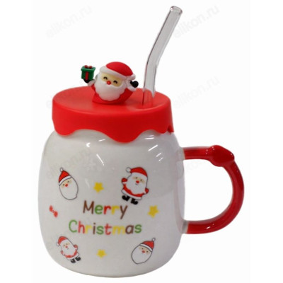 Кружка с крышкой и трубочкой ККТ-400 400мл-1