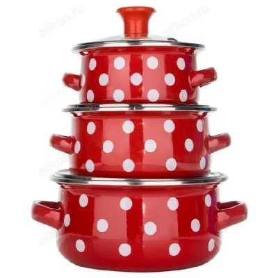 Набор посуды эмаль KELLI KL-4169 6пр