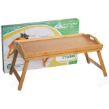 Столик для завтрака КТ-СТ-02П бамбук 50*30*23см подарочная упаковка