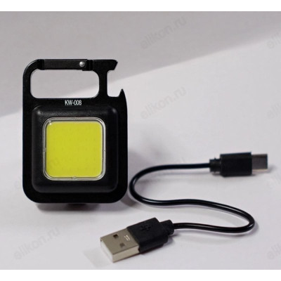 Фонарь брелок с карабином KW-008-2