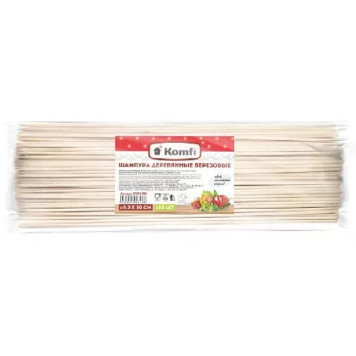 Шампур береза 30см*3мм (100шт) KWS208E