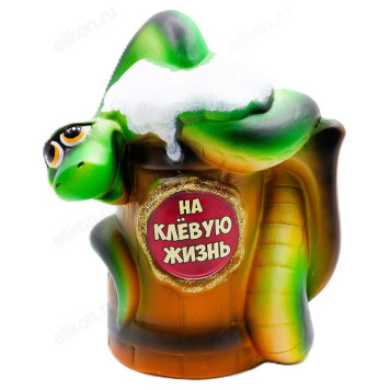 Копилка Змея с кружкой КЗК-21 21см керамика