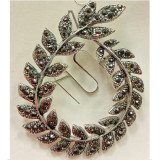 Брошь Лавровая ветвь 55мм