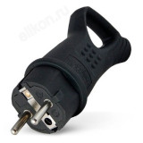 Вилка угловая с ушком c/з "UNIVersal" 16А (LM1502) 0003