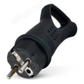 Вилка угловая с ушком c/з "UNIVersal" 16А (LM1502) 0003