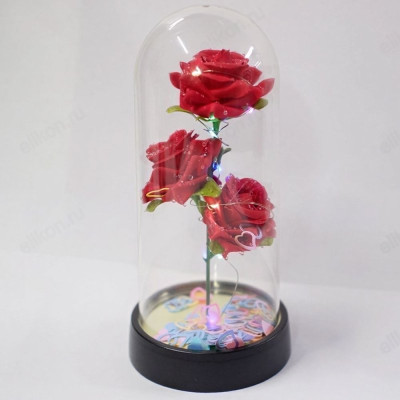 Сувенир Цветы в стекл. колбе светящиеся LP7391-1