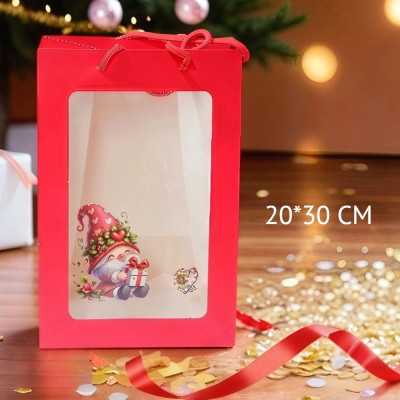 Пакет подарочный 20*30 бумага LPD-6954 Новый год