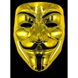 Игрушка маска для лица золотая