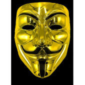 Игрушка маска для лица золотая