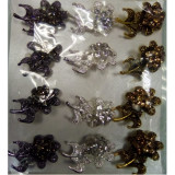 Брошь Цветы М-4Х