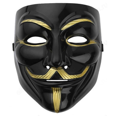Игрушка маска для лица черная
